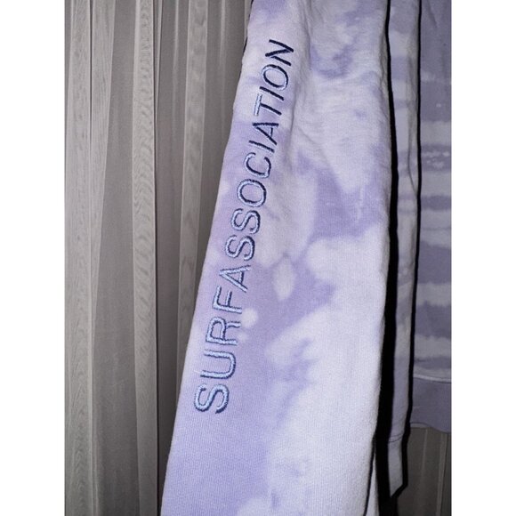 New Amsterdam Surf Association Tie-Dye Crewneck Sweatshirt Purple/White XL rever - Picture 6 of 9